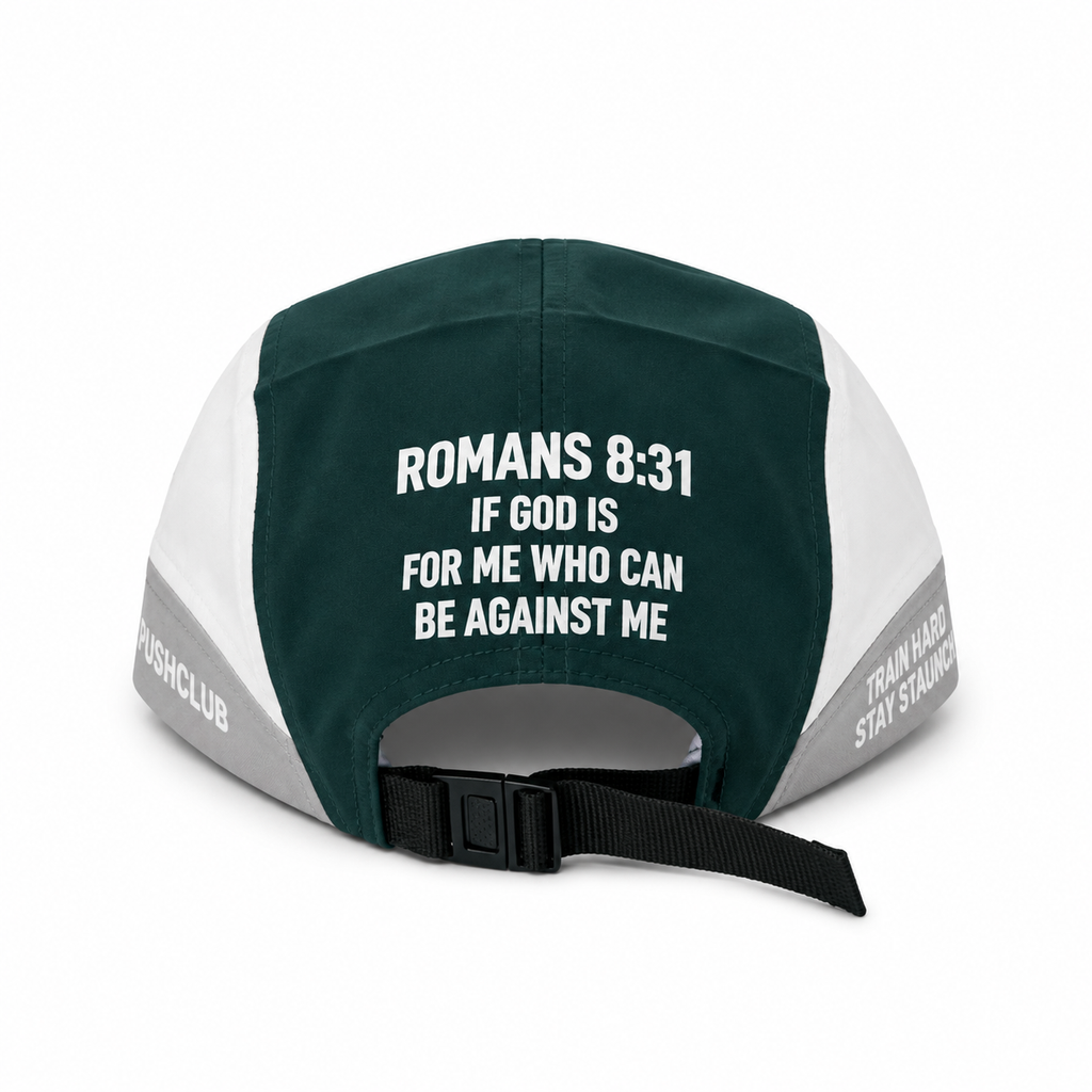 GREY / DARK GREEN / WHITE PUSHCLUB HAT