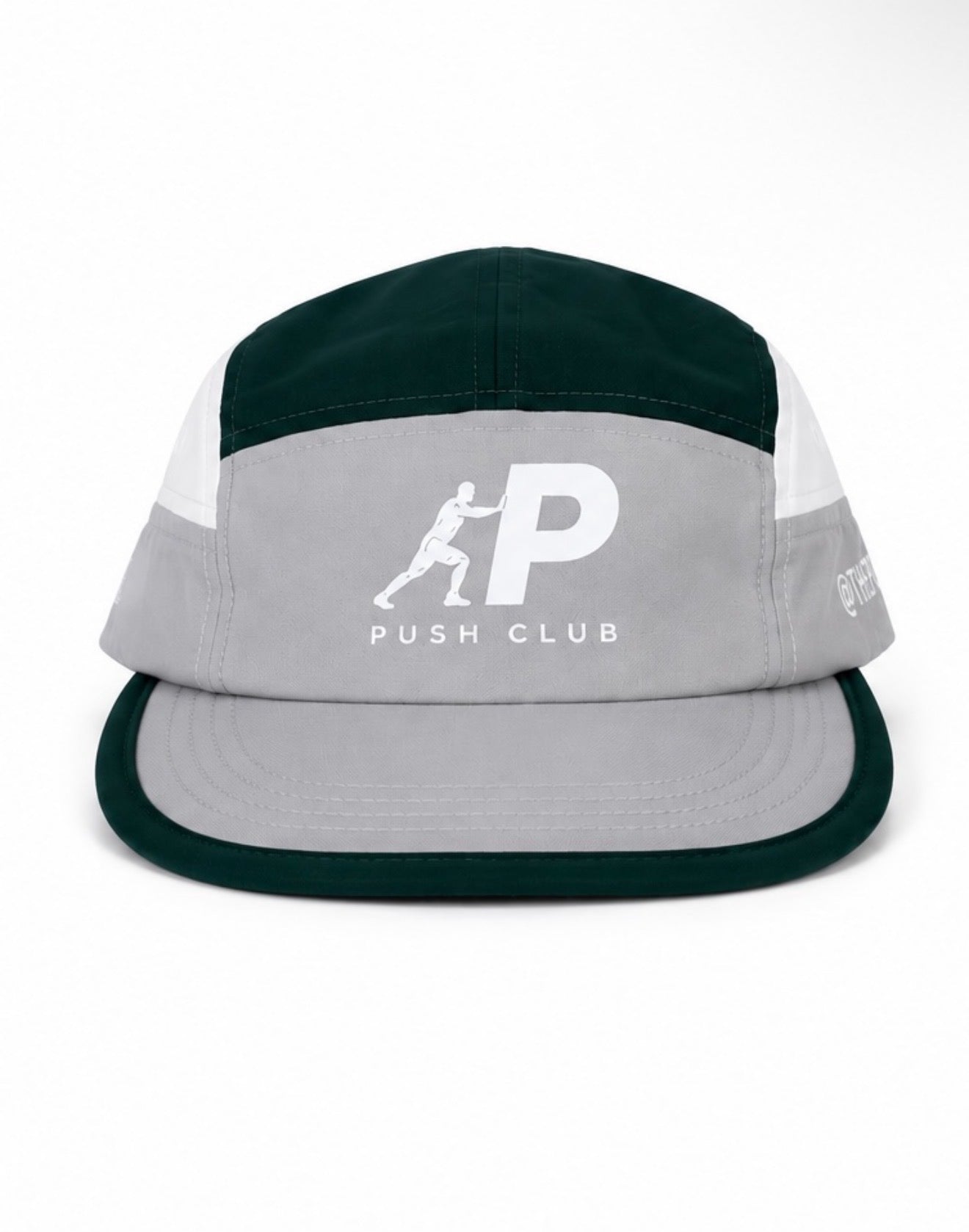 GREY / DARK GREEN / WHITE PUSHCLUB HAT